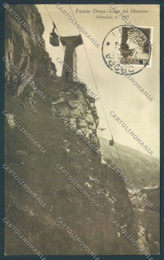 Biella Oropa Funivia Lago Mucrone cartolina ZT5377 – fronte