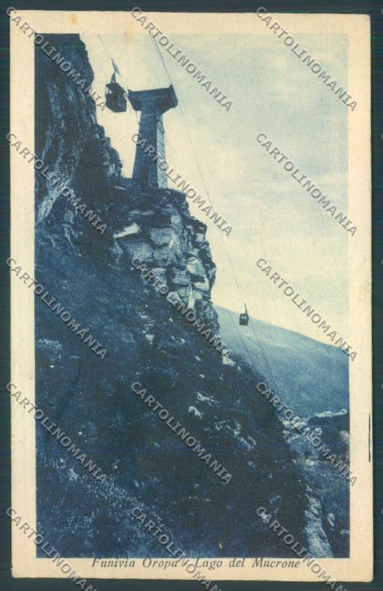 Biella Oropa Funivia Lago Mucrone cartolina ZT5378 – fronte