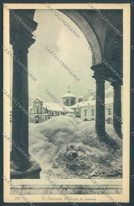 Biella Oropa Nevicata cartolina ZT5389 – fronte