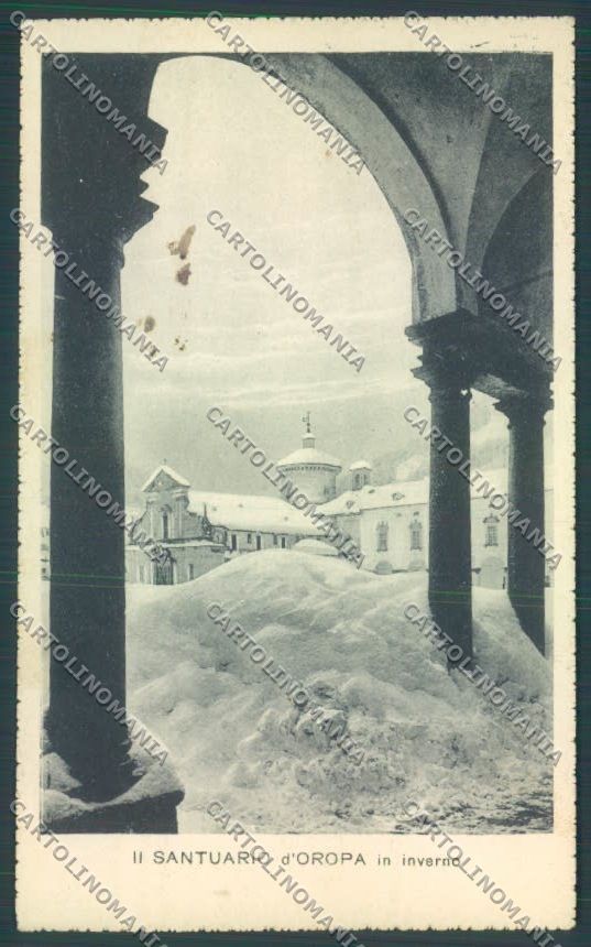 Biella Oropa Nevicata cartolina ZT5395 – fronte