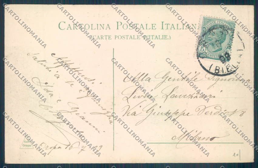 Biella Oropa cartolina ZT5424 – retro