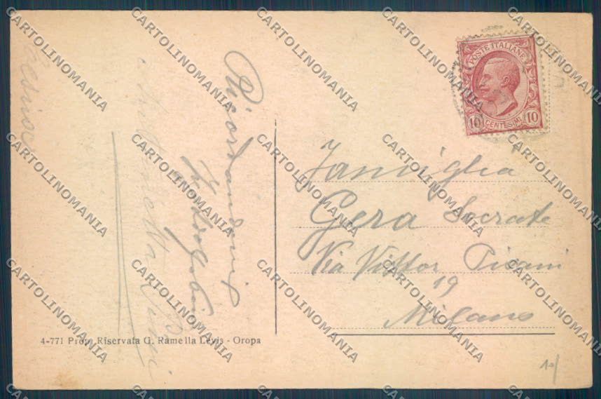 Biella Oropa ABRASA cartolina ZT5435 – retro
