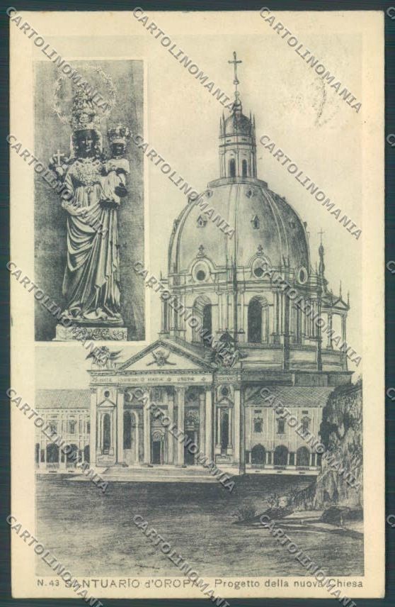 Biella Oropa cartolina ZT5437 – fronte