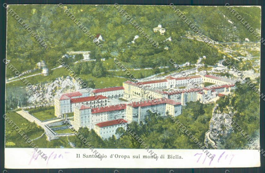 Biella Oropa ABRASA cartolina ZT5450 – fronte