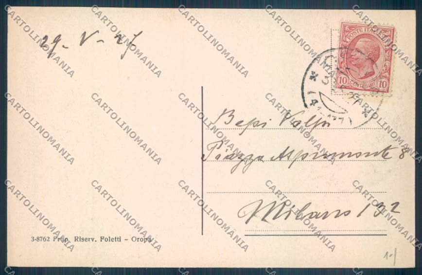 Biella Oropa cartolina ZT5462 – retro