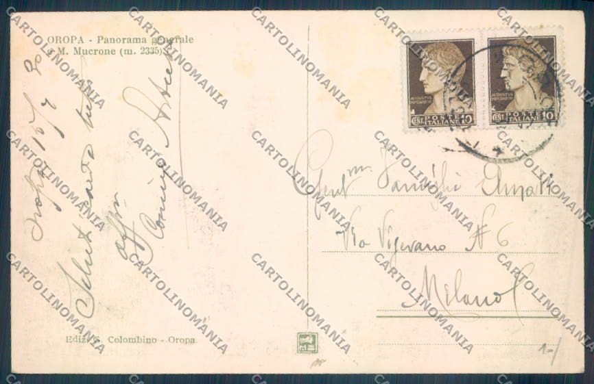 Biella Oropa cartolina ZT5464 – retro