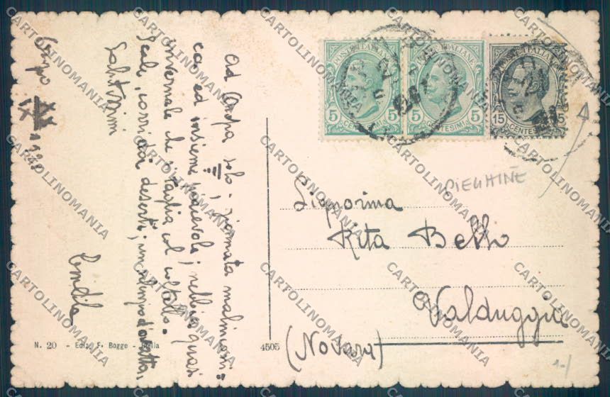 Biella Oropa PIEGHINE cartolina ZT5474 – retro