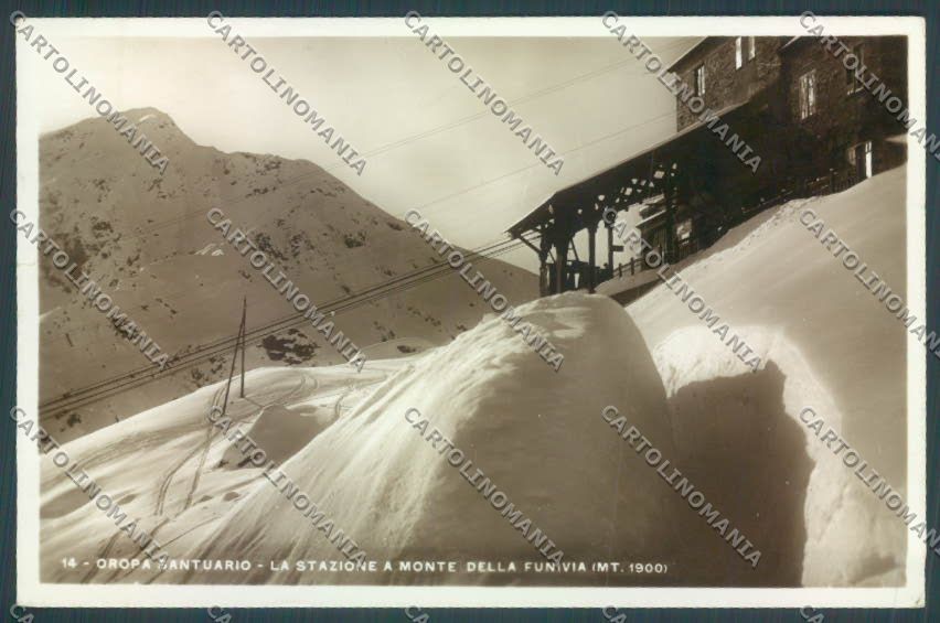 Biella Oropa Stazione Funivia Foto cartolina ZT5475 – fronte