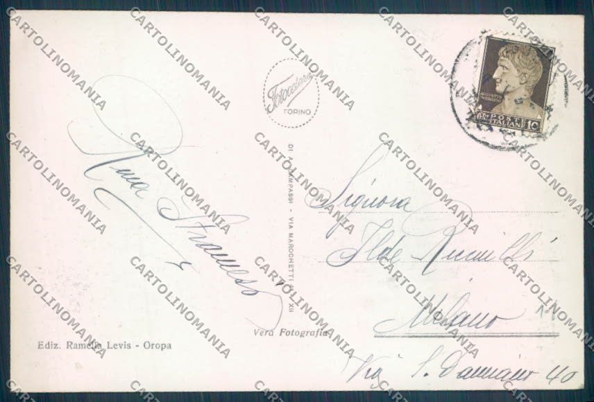 Biella Oropa Stazione Funivia Foto cartolina ZT5475 – retro
