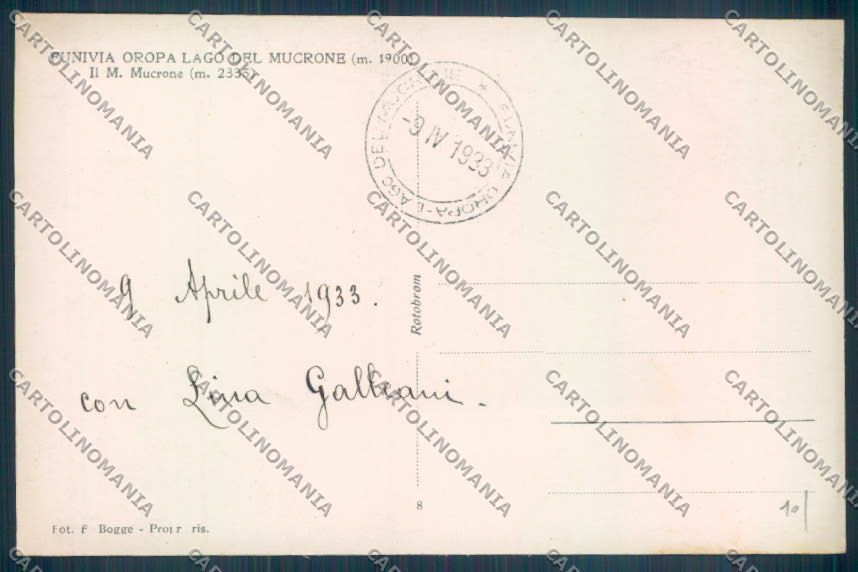 Biella Oropa Sci Funivia Foto cartolina ZT5481 – retro