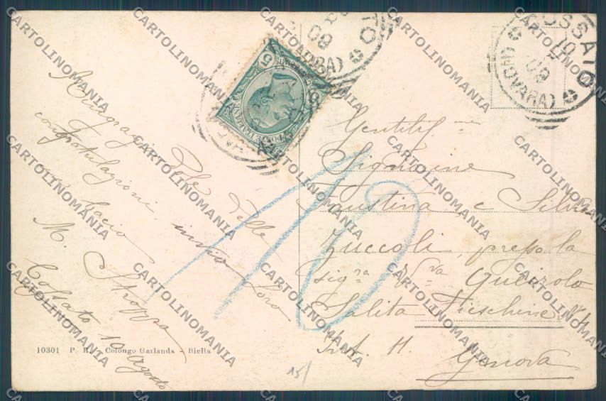 Biella Oropa Pecore cartolina ZT5494 – retro