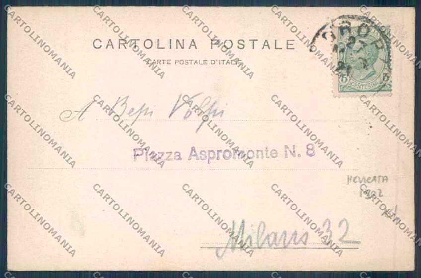 Biella Oropa Nevicata cartolina ZT5510 – retro