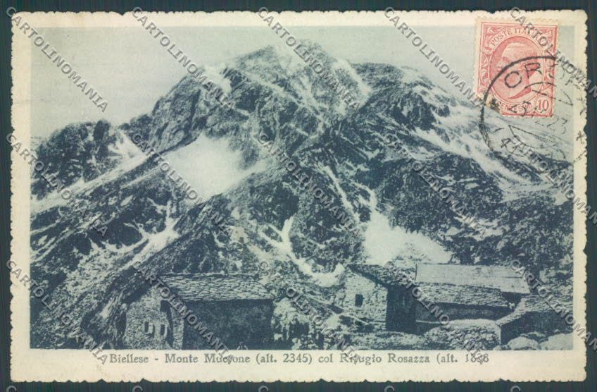 Biella Oropa Rifugio Rosazza Mucrone cartolina ZT5514 – fronte