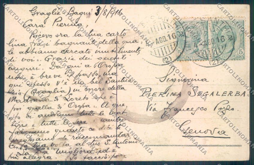 Biella Oropa Monte Mucrone cartolina ZT5526 – retro