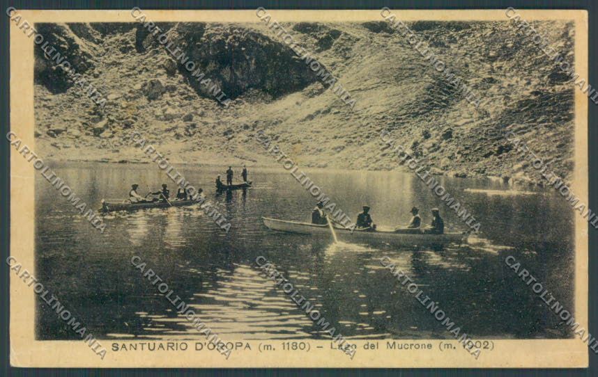 Biella Oropa Lago Mucrone cartolina ZT5528 – fronte