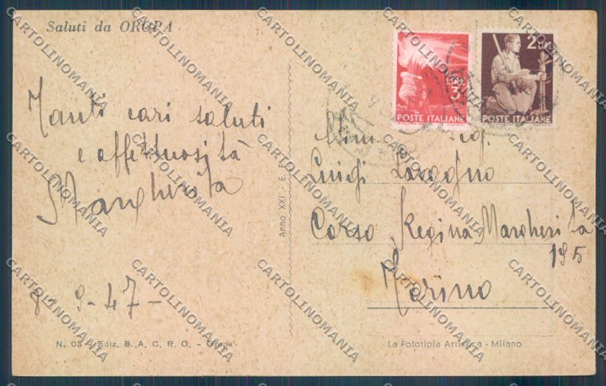 Biella Oropa Lago Mucrone cartolina ZT5528 – retro