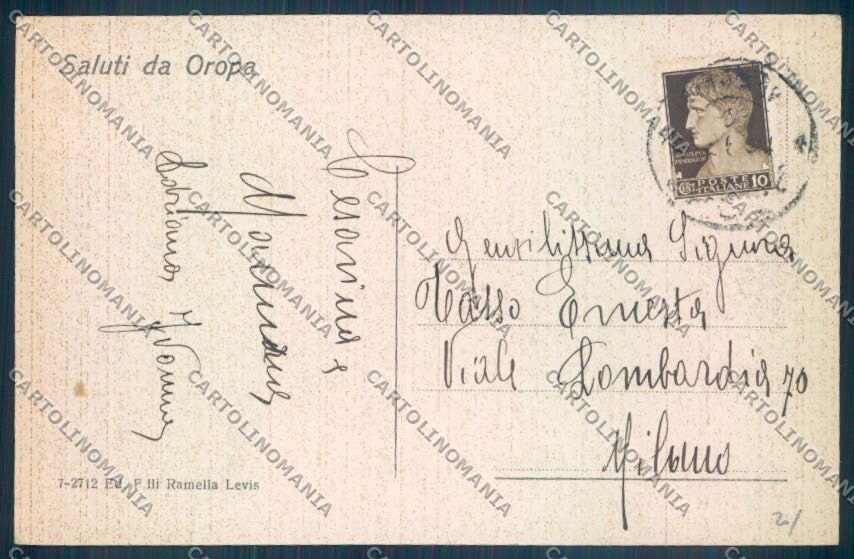Biella Oropa cartolina ZT5537 – retro