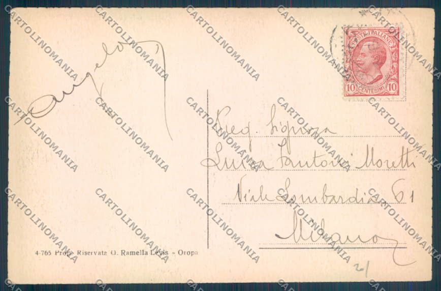 Biella Oropa cartolina ZT5540 – retro