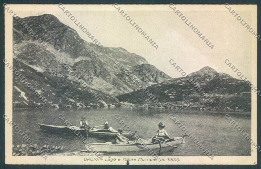 Biella Oropa FORI Lago Mucrone STRAPPO cartolina ZT5545 – fronte