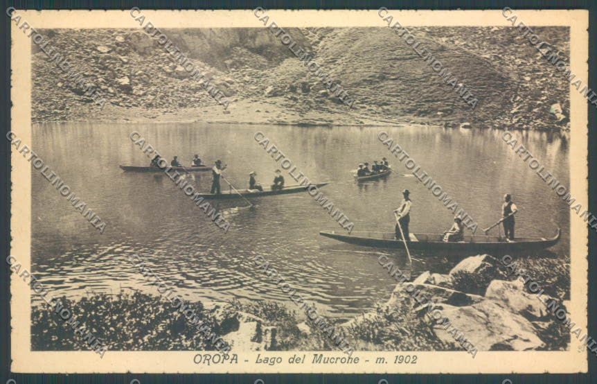 Biella Oropa Lago Mucrone cartolina ZT5547 – fronte