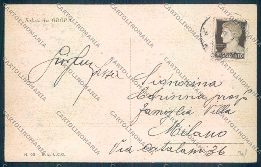 Biella Oropa Lago Mucrone cartolina ZT5548 – retro