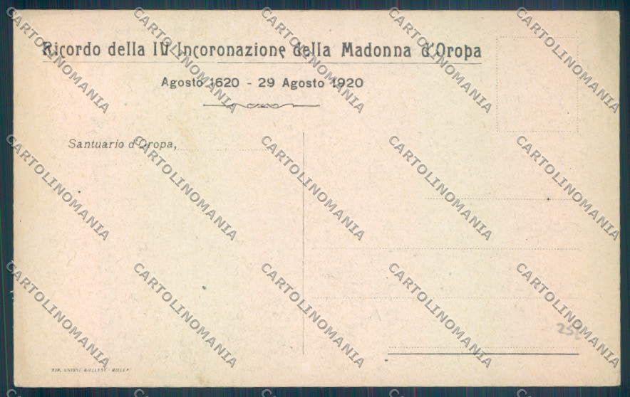 Biella Oropa cartolina ZT5554 – retro