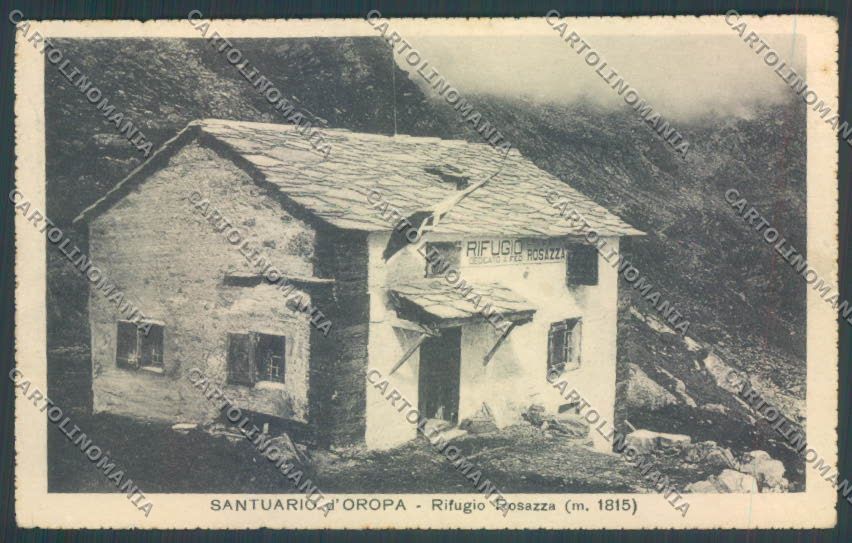 Biella Oropa Rifugio Rosazza cartolina ZT5557 – fronte