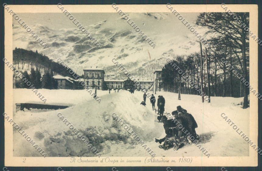 Biella Oropa Nevicata cartolina ZT5561 – fronte
