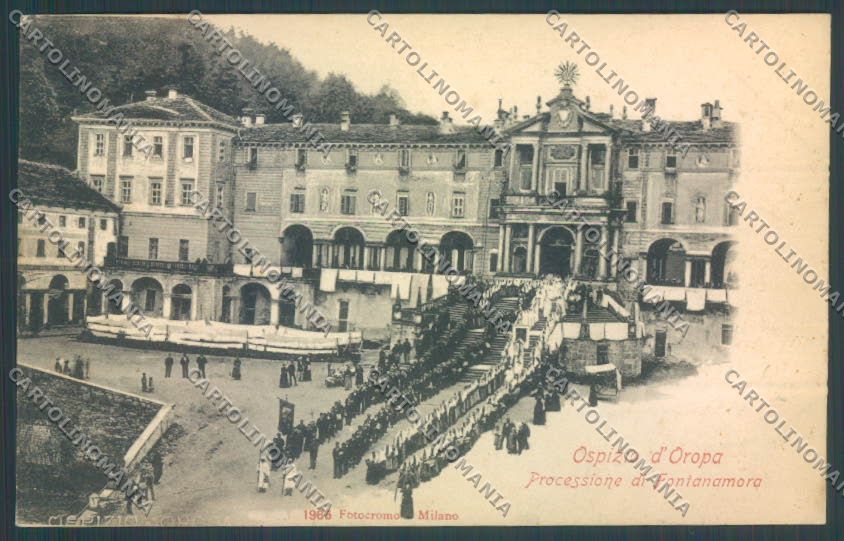 Biella Oropa Processione cartolina ZT5565 – fronte
