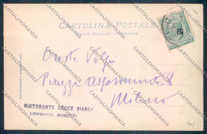 Biella Oropa Processione cartolina ZT5565 – retro