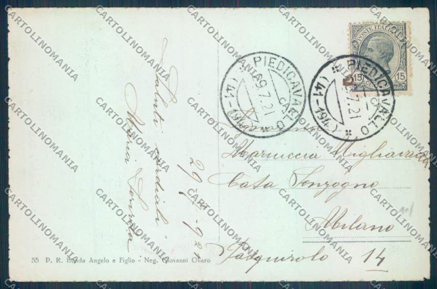 Biella Piedicavallo cartolina ZT5566 – retro