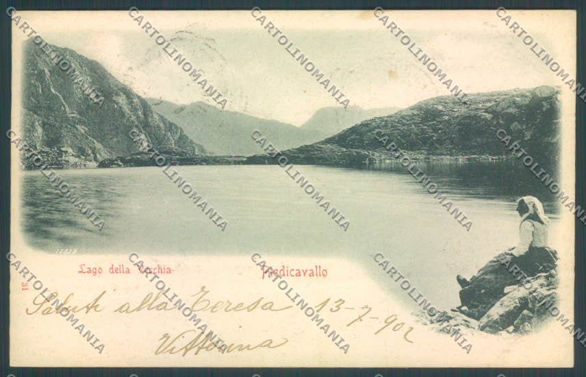 Biella Piedicavallo Lago Vecchia cartolina ZT5570 – fronte