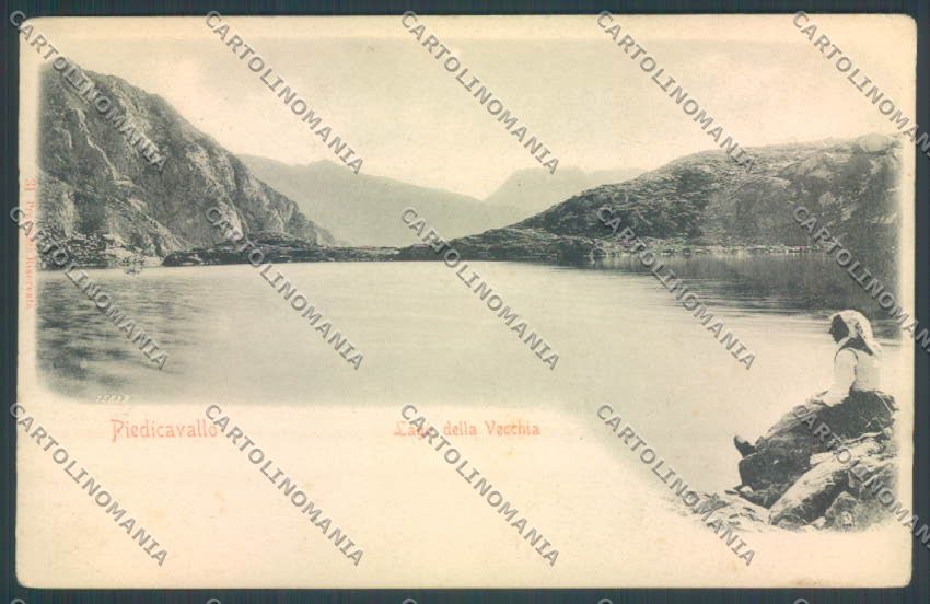 Biella Piedicavallo Lago Vecchia cartolina ZT5573 – fronte