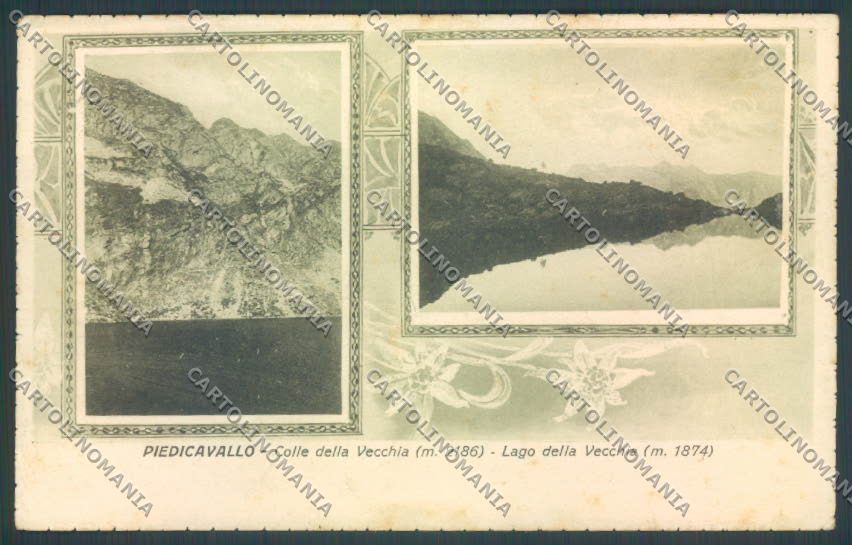 Biella Piedicavallo Lago Vecchia cartolina ZT5574 – fronte