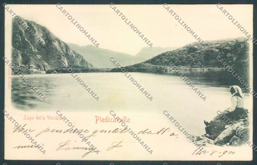 Biella Piedicavallo Lago Vecchia cartolina ZT5575 – fronte