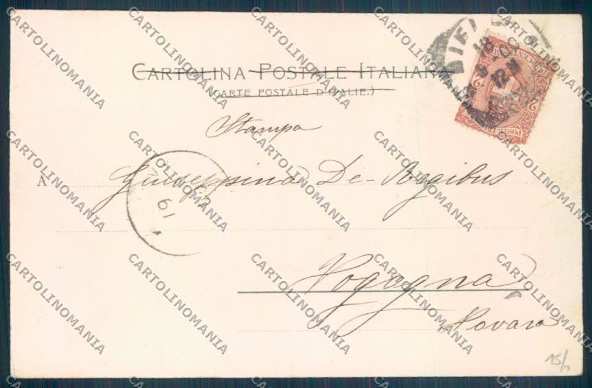 Biella Piedicavallo Lago Vecchia cartolina ZT5575 – retro