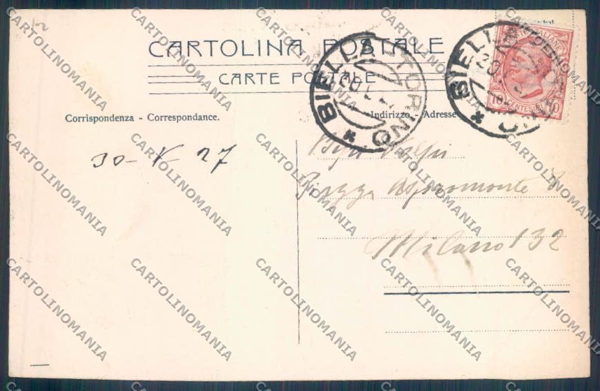 Biella Chiavazza cartolina ZT5589 – retro