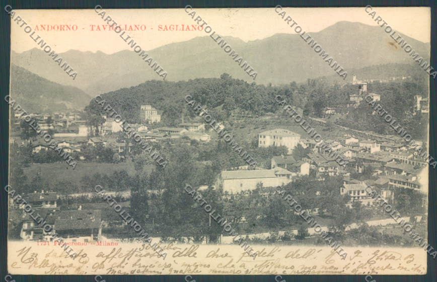Biella Andorno Micca Tavigliano Sagliano cartolina ZT5593 – fronte