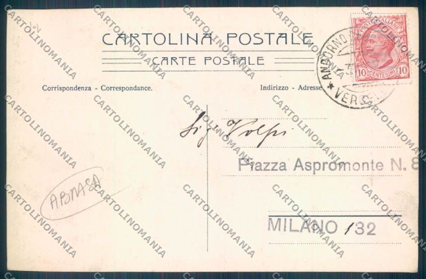 Biella Andorno Micca ABRASA cartolina ZT5599 – retro