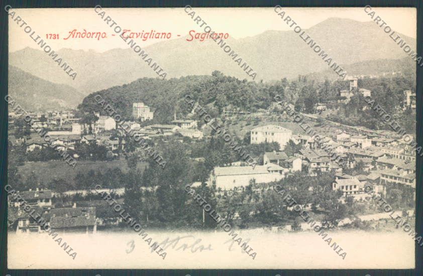 Biella Andorno Micca Tavigliano Sagliano cartolina ZT5600 – fronte