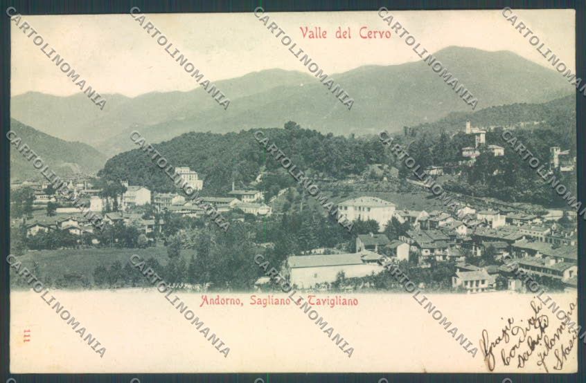 Biella Andorno Micca Tavigliano Sagliano cartolina ZT5603 – fronte