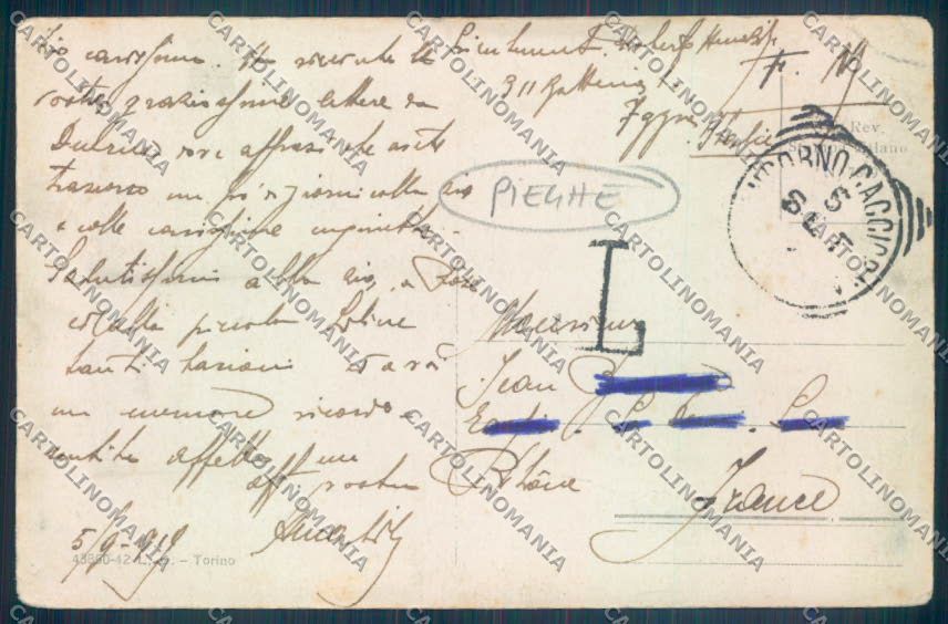 Biella Andorno Micca PIEGHE cartolina ZT5608 – retro