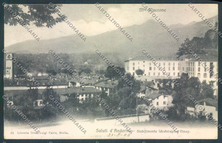 Biella Andorno Micca FORI cartolina ZT5612 – fronte