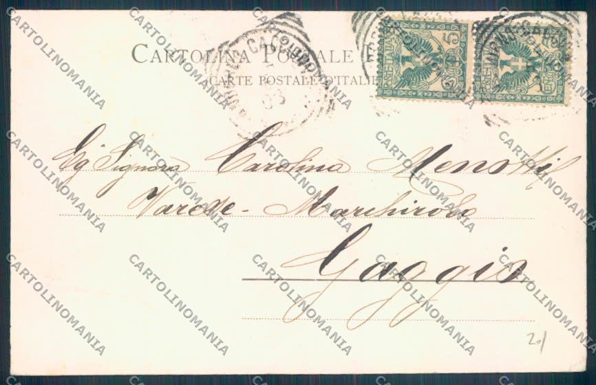 Biella Andorno Micca Saluti da Lago Lamassa PIEGA cartolina ZT5624 – retro
