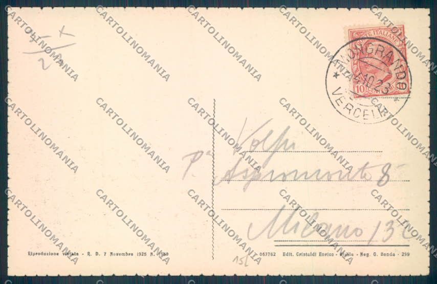 Biella Mongrando cartolina ZT5635 – retro