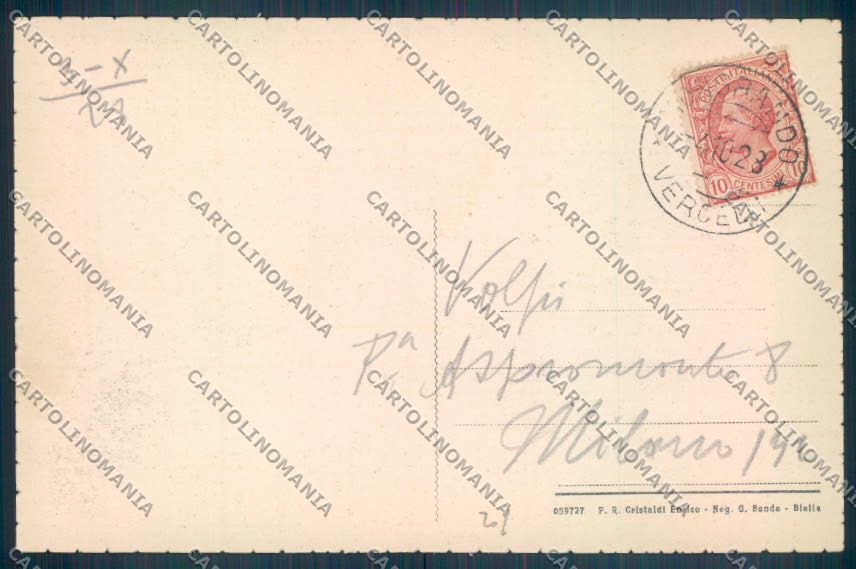 Biella Mongrando cartolina ZT5636 – retro