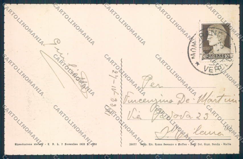 Biella Mongrando cartolina ZT5637 – retro