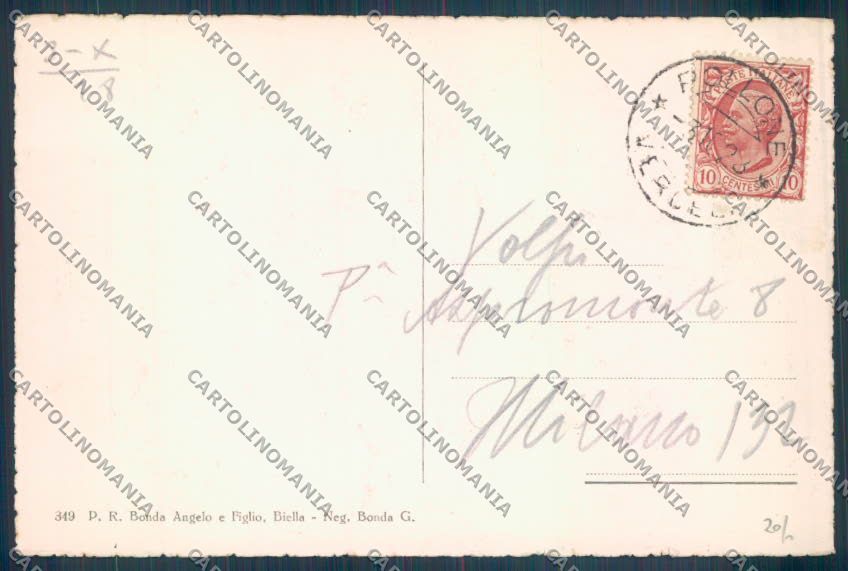 Biella Pollone cartolina ZT5654 – retro