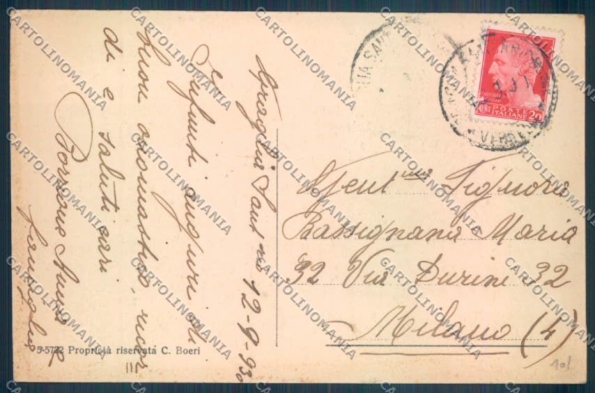 Biella Graglia cartolina ZT5674 – retro