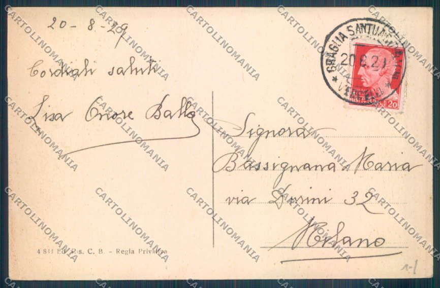 Biella Graglia cartolina ZT5693 – retro